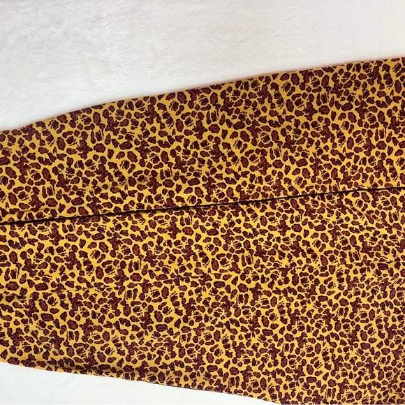 Free People Bennie Animal Print Wide-Leg Pants - Picture 5 of 7